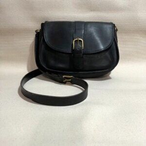 Coach Vintage 90's Chelsea Cross Body Black Leather Bag